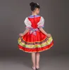 Vêtements ethniques Filles russes Costume de danse traditionnelle classique Coupe Kawaii Princess Stage Robes Performance pour les enfants 09