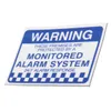8pcs Alarm System Monitored Warning Security Stickers Waterproof Security Sign5457516