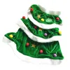 Cucciolo di cane a forma di albero di Natale abiti invernali con cappuccio invernale caloroso abito con cappuccio di Natale per decorazione per feste all'ingrosso