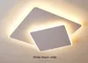 Kwadratowy Biały / Brązowy Nowoczesny Żyrandol LED do salonu Sypialnia Room Study Dimmable 110V 220V Nowoczesny żyrandol Myy
