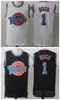 Space Jam Jersey Movie Tune Squad Looney Daffy porKY Murray Lola Bugs Bunny TAZ Tweety Michael James Curry Basketballshorts Schwarz Weiß