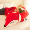 Dorimytrader new creative animal red fox doll plush toy soft fox sleeping pillow large girl birthday gift 90cm 120cm DY50536