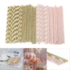 eco paper Straws 100 pcs عيد ميلاد الديكور عيد الحب القش شرب الورق قش البكالوريوس حفلة الأطفال ديكورات 18828393