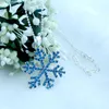 Rhinestone Snowflake Pendant statement Necklace Crystal Cartoon Necklace For Children Kids Movie Jewelry High Quality