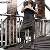 Mense Casual Pants Autumn Spring Clothes For Male DrawString Hip Hop Harem Pants Long Trousers With Pocket Loose Sweatpants299B