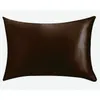 2036Inch Silk Satin Pillowcase Home Multicolor Cool Silk Pillow Case Picks Pillow Cover Double Face Envelope Bedding Pillow Cove5646773