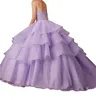 New Girls 15 16 Pageant Ball Gowns Women Quinceanera Dresses Sweetheart Rhinestone Organza Crystal factory outlet drop ship3038516