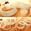 Sale multiple styles Fashion Crystal Stretch Shine Bracelets For Women couple Girlsfriend Bangles Wedding Bridal Gift