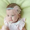 Joli nouveau-né bébé grandes fleurs bandeaux pour les tout-petits filles infantile dentelle fleur bandeaux coiffure cheveux accessoires