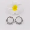 Lodowska piękno Kolczyki Studs Authentic 925 Srebrny Studsclear CZ pasuje do europejskiej biżuterii w stylu Pandora Andy Jewel 297545cz