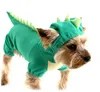 Hurtownia Dog Pet Halloween Kostium XS S M L XL Pet Dogs Green Coat Stroje Freedropshipping