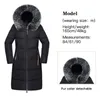 Vinter Kvinnor Ned Parkas Vinterjacka Stor Fur Tjock Slim Långt Coat Fashion Zipper Hooded Kvinna Lång Ytterkläder C88023L DT191023