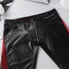 Sexy Fashion Mens Męskie Zamek Siatka Seethrough Splice Slim Fit Tight Jockstraps Shorts Evening Party Kostiucie odzieży klubowej 89855679