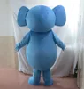 2019 hoge kwaliteit blauw vet olifant mascotte kostuum pak voor volwassenen te koop