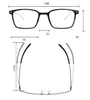 6536 Eyeglasses Ram Kvinnor Män Glasögon Ramar Glasögon Ram Rensa linsglasögon Ram Oculos med fall