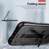 Luxo novo Rugged Militar Armadura TPU Phone Case à prova de choque Stand Holder Capa para iPhone 11 Pro xs Max