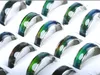 100 Teile/los Großhandel Schmuck Bulks Gemischte Farbe Ändern Silber Überzogene Stimmung Ringe Temperatur Emotion Gefühl Ringe Für Frauen/Männer