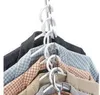 Cabides mágicos cabides Hanging Corrente de metal de aço inoxidável de pano de pano camisas Tidy Economias Gancho de Organizador para Roupas