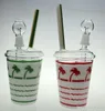 Cheap New Glass Bongs copa de árbol de coco bongs Starbuck Cup Nueva plataforma tubería de vidrio tuberías de agua burbujeadores