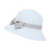 Casquette de plage pour bébé, chapeaux de paille avec nœud papillon, casquette à visière d'été pour enfants, chapeau de soleil, accessoires de photographie, 7 couleurs