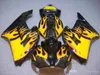 Carénages 100% compatibles pour Honda CBR1000RR 04 05 flammes jaunes noires Kit de carénage de moule d'origine CBR 1000 RR 2004 2005 AA25