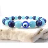 SN0576 Bracciale Fashion Eye Bracciale Good Luck in lapislazzuli Bracciale Blue Evil Eye per uomo2478