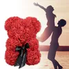 23cm Creative Foam Bear of Roses Bear Rose Flower Artificial New Year Gifts For Women Valentines Gift Birthday Gift9943592