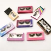 Colorful Flash Paper Box 3D Faux Mink Eyelashes 100% Cruelty free Lashes Handmade Reusable Natural Eyelashes 1 pair False Lashes Makeup