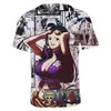 Het anime one piece monkey.d.luffy cartoon t shirt 2019 sommar ny 100% bomull högkvalitativ kortärmad tröja varumärke kläder