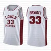 mens 33 Lower Merion NCAA Basketball Jersey College jerseys sizle s-xxl rojo blanco