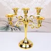 Europejski Candelabra Trzy i pięć głów Dekoracji Retro Rekwizyty Ślubne Candlelight Obiad Restauracja Hotel Home Decoration Candle Holders