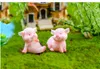 1 шт Cute Pink Pig Свиньи Китай Модель Статуя Фигурка Crafts Рисунок орнамента Миниатюрные девушки Главная Украшение номера