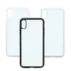 Handyhüllen Blankohülle für iPhone X XS MAX XR 2D-Sublimationsdruck Hartplastik-Telefonhülle mit Metalleinsatz Handyschale VN0W