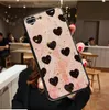Sequin Gold Foil Bling Phone Mobile Case For iPhone XS XR Mas 8 7 6 Plus Soft Cover cell phone protect case For Samsung 100pcs