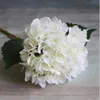 Sztuczna Hortensja Kwiat Głowy Jedwabny Kwiaty DIY Prawdziwe Dotykanie Hortensje Dla Centrum Ślubne Centralowe Dekoracyjne Dekoracyjne