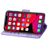 PU Läderfodral för iPhone 11 12 Mini 13 Pro Max XSmax XR X 6 6S 7 8 Plus plånbokskortfall