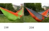 270 * 140cm Camping Hamak 2 osoby Przenośny spadochron Nylon Travel Travel Hamaków z linami Huśtawka Wiszące Kka6972