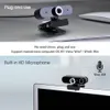 GL68 1080P Webcam Enregistrement de chat vidéo Caméra Web USB avec micro HD pour ordinateur de bureau Ordinateur portable Cours en ligne Webcam de conférence