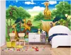 3d foto papel de parede personalizado 3d murais de parede papel de parede animal park história animal dos desenhos animados quarto de crianças kids room mural papel de parede