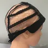 Double Adhesive Lace Wig Caps For Making Wigs And Hair Weaving Stretch Adjustable Wig Cap 4 Colors Dome Cap For Wig 10pcs