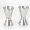 Factory Direct Sale 15 / 30ml Double Head Stainless Steel Measuring Cup Metal Cocktail Whisky Mixing Cup