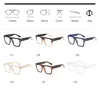 Wholesale- Women Men Female Male Eyeglasses Frame Square Metal Short Sight Myopia Flat Glasses Frame Wholesale