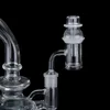 Quartz Banger Quartz Ball and Socket Nail Smoking Accessories with Clear Glass Carb Cap Good Sealing for Bong Water Pipes Dab Rigs