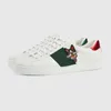 basse coupe en cuir blanc animal chien broderie hommes designer sneaker femme mode sherry ligne vert hommes chaussures de créateur