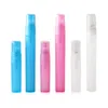 3ml 5ml 10ml Plastic Spray Empty Cosmetic Perfume Container mini bottle Pen Sprayer Perfume sample bottle Pink/Purple/Blue LX8691