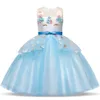 2019 Princess Party Dress Unicorn Party Girls Dress Elegant Costume Wedding Kids Dresses For Girls Fantasia Infantil Vestido1935261