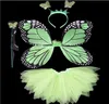 Halloween Cosplay Fairy Angel Wings Insect Theme Costume For Kids Girl Butterfly Wings Costume Performance Dress GB449
