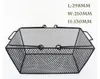 Black Cosmetics Storage Baskets Durable Hollowed Out Design Baskets with Handle Iron Wire Mesh Shopping Basket