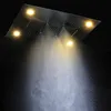 Banyo Modern 31 "Büyük Yağmur Duş Seti Tavan 4 Fonksiyonları LED Duş Başlığı Şelale Spa Mist Soğuk Ve Sıcak Banyo Paneli Sistemi