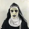 Retail Halloween Nunna Skräckmask Cosplay Valak Scary Latex Masks Full Face Hjälm Demon Halloween Party Costume Props Gift